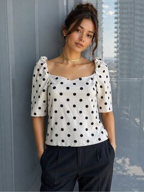 Zara Polka Dot Top